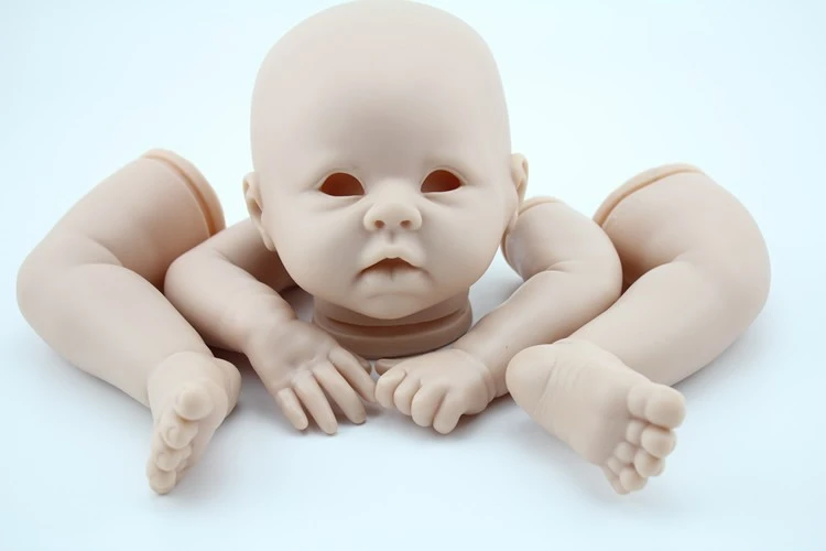 Reborn baby doll kit/набор силиконовых кукол Krista для DIY 2" Детские куклы-Реборн, аксессуары 3/4, голова, руки, ноги