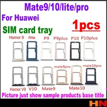 1 шт. лоток для sim-карт Micro SD Держатель для карт Слот адаптер Запчасти для Huawei mate 10 Lite pro mate 9 pro P9 разъем Замена