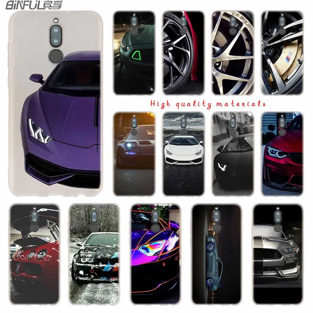 

Soft Silicone Case For Huawei Mate 10 Lite 10 20 Lite Pro 20X S Y5 2017 Y9 2018 2019 NOVA 3 3i 4 Y7 Sport car super car