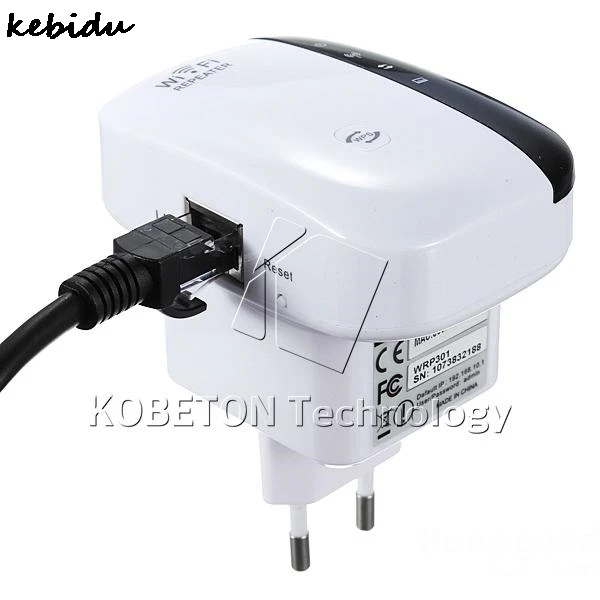 

Kebidu Wireless-N AP Wifi Repeater 802.11b/g/n Network Wifi Router Expander Antenna Extended Wi-fi Signal Repeaters EU/US Plug