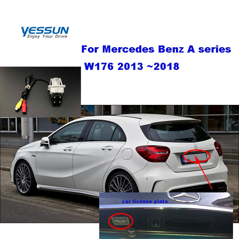 Yessun HD CCD ночного видения автомобиля заднего вида резервная камера водонепроницаемая для Mercedes Benz серии W176 2013