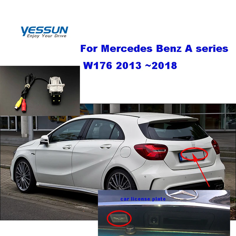 

Yessun HD CCD Night Vision Car Rear View Reverse Backup Camera Waterproof For Mercedes Benz A series W176 2013 ~2018