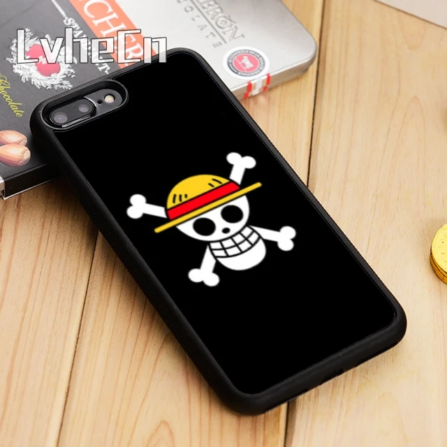 

LvheCn Anime One Piece Logo Phone Case Cover For iPhone 5 6 6s 7 8 plus 11 pro X XR XS Max Samsung Galaxy S6 S7 edge S8 S9