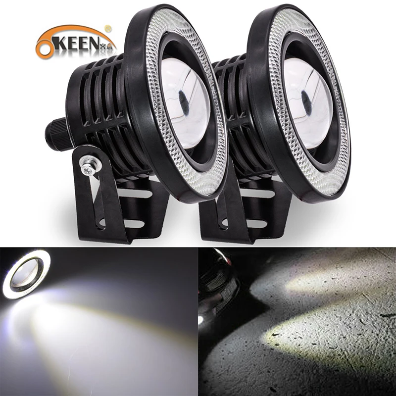 OKEEN 1 комплект 3 5 0 2 дюймов COB ангельские глазки противотуманный светильник s Led