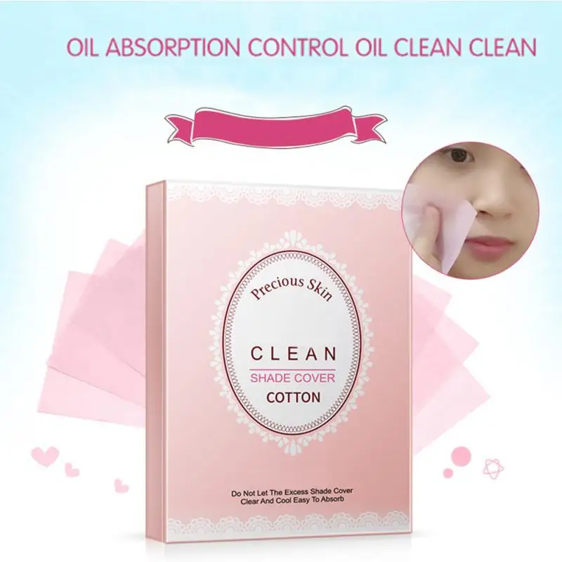 

100Pcs/box Green Tea Smell Tissue Paper Face Cleansing Oil Absorbing Face Paper Absorb Blotting Facial Cleanser Face Makeup Tool