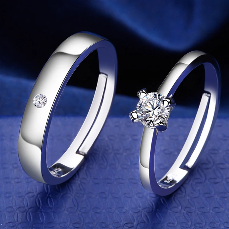 Qevila Ring 2019 New Fashion Romantic Wedding Ring Jewelry Cubic Zirconia Ring for Women Men Anillos Bague Femme Original Design (16)