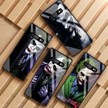 Бэтмен Темный рыцарь Джокер чехол из закаленного стекла для телефона для samsung Galaxy S8 S9 S10 плюс A6 A6S A8 A8S J6 J8 NOTE 8, 9