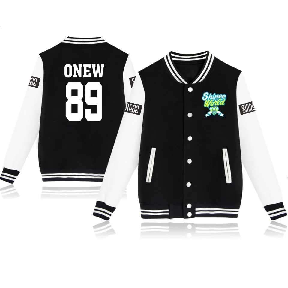 Buy SHINee Kpop Baseball Jacket Women/Men Outwear Coat