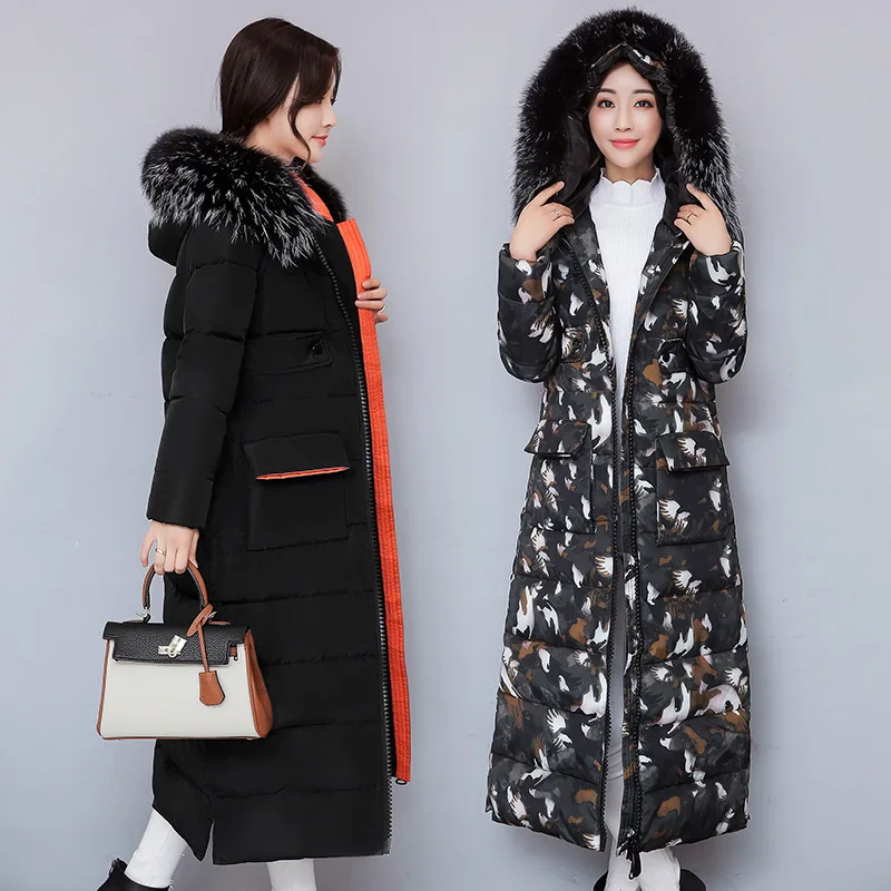 

Warm and practical autumn and winter seasons suitable for Women's down jacket long slim thickening women's winter coat