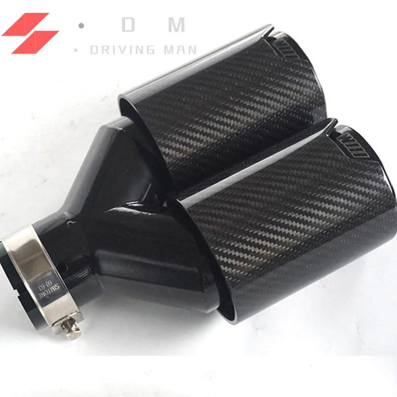 

1PC IN 2.48 inch OD 3.50 inch Y Style And Hstyle M performance Dual Black Car End Exhasut Tips for BMW Series