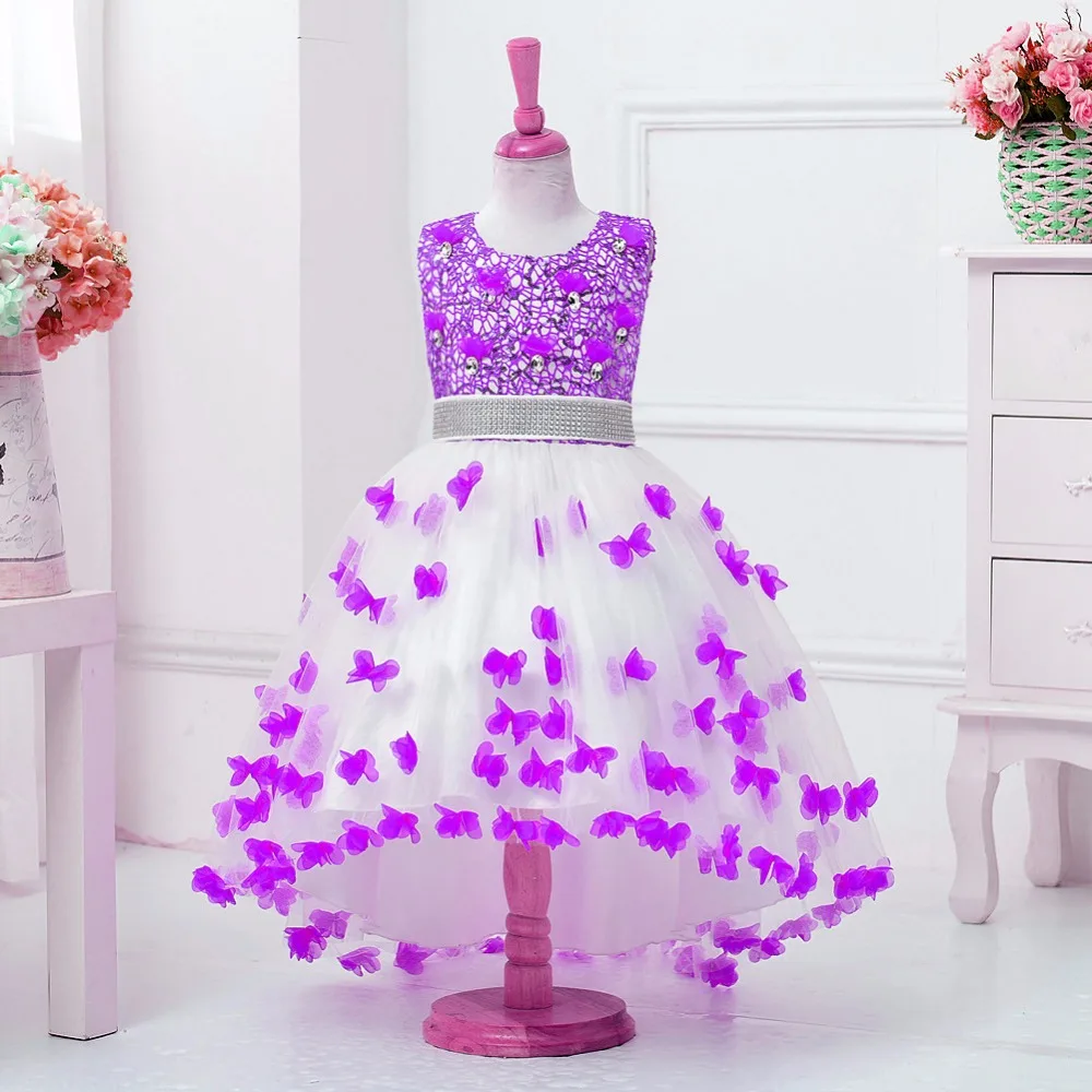 Ladystreet High Quality Summer Baby Girl Hook Flower Sleeveless Crystal