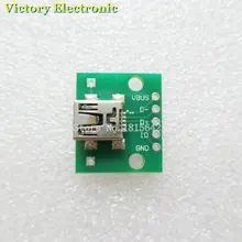 5 шт./лот мини USB к DIP адаптер конвертер для 2,54 мм печатной платы DIY источник питания USB-02 Новинка