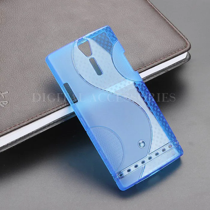 8 цветов S-Line Противоскользящий гелевый ТПУ тонкий мягкий чехол-накладка для sony Xperia S Lt26i мобильный телефон резиновый силиконовый чехол - Цвет: Blue