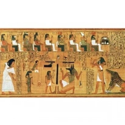 The Weighing of the Heart against the Feather of Truth Poster Print (24 x 18)
