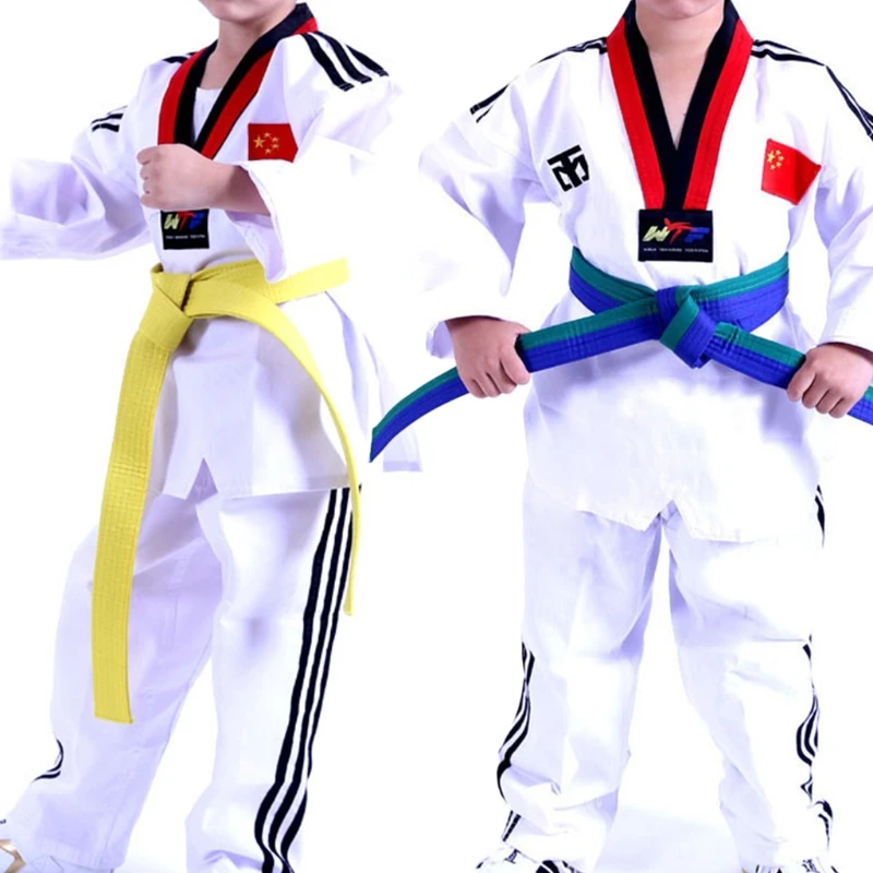 Professional Taekwondo Belt Karate Judo Double Wrap Martial Arts Stripe Sports