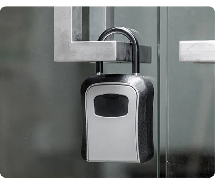 Outdoor Key Safe Box Hook Type Keys Storage Box Padlock Password Lock Alloy Steel Material Keys Security Organizer Boxes (5)