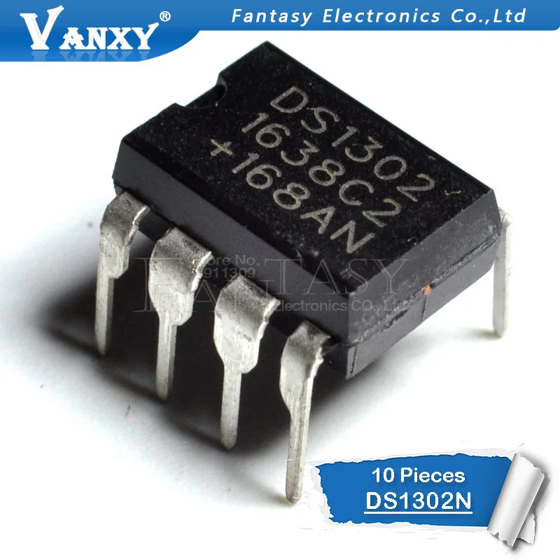 

10PCS DS1302N DIP8 DS1302 DIP DIP-8 Trickle Charge Timekeeping Chip new and Original