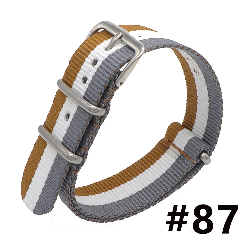 NATO Watchband Nylon Watch Strap 18mm 20mm  Striped Replacement Watch Band Accessories Watchbands Strap Band