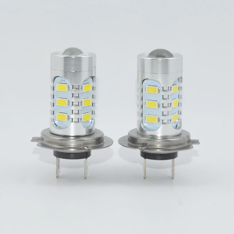 

2pcs H7 LED Super Bright Car DRL Daytime Running Light Fog Lamp bulbs Light Source parking 12V 6000K White