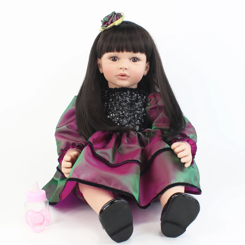 55 см Виниловая силиконовая кукла-Реборн, игрушка как настоящая малышовая принцесса, живая девочка, кукла, подарок для девочки, игрушка для игры в дом