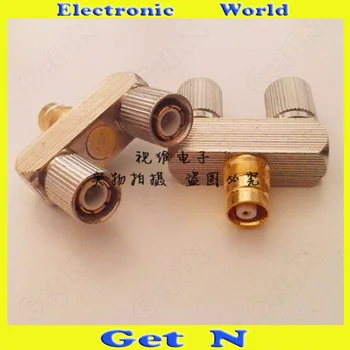 

5pcs-100pcs 2 Megabyte Adapter Connector Converting L9 Female to Dual L9 Male Spliter for Communication Device 3-Way L9