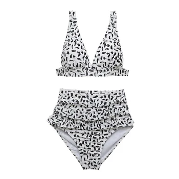 

Bikini 2019 Sexy Women Floral Print Bikini Set Swimming Two Piece Swimsuits Swimwear Beach Suit Sports Swimsuit Patchwork Mujer