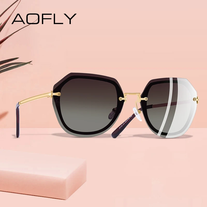 

AOFLY DESIGN Fashion Women Sunglasses Vintage Retro Gradient Polarized Sun glasses Female Summer Style BRAND Shades Gafas A110