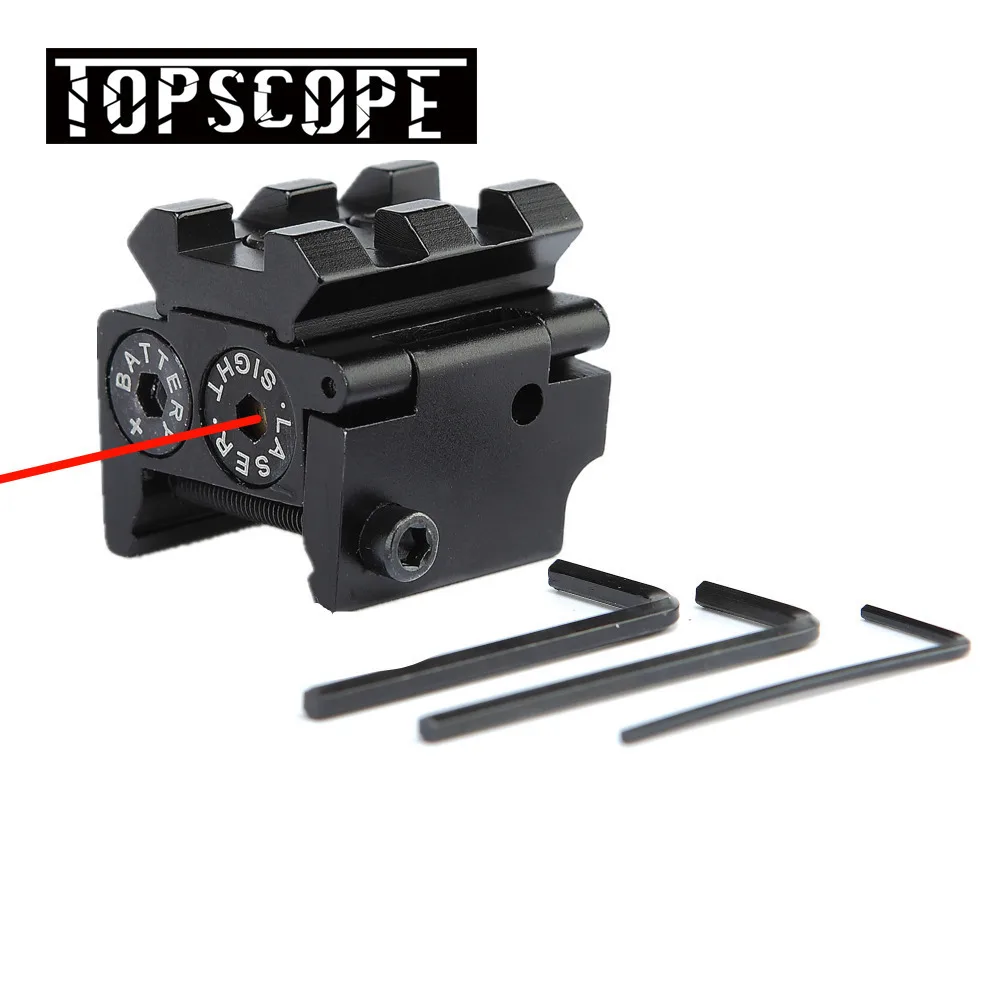 Red Dot Laser Adjustable Compact Sight Scopes 20mm Rail Mount Hunting