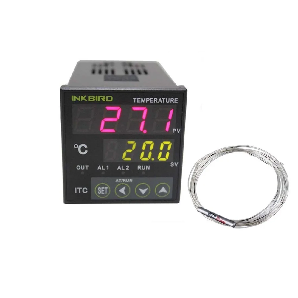 Inkbird Digital Led Screen Pid Temperature Controller On/off Thermostat Ac 100240v Itc100rh