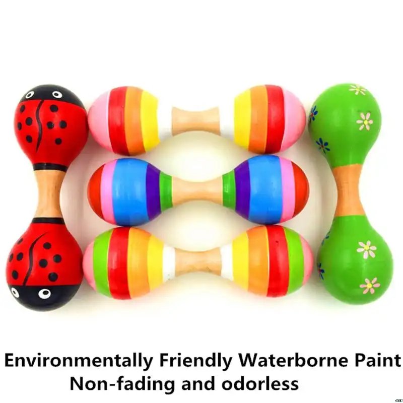 baby maracas wooden