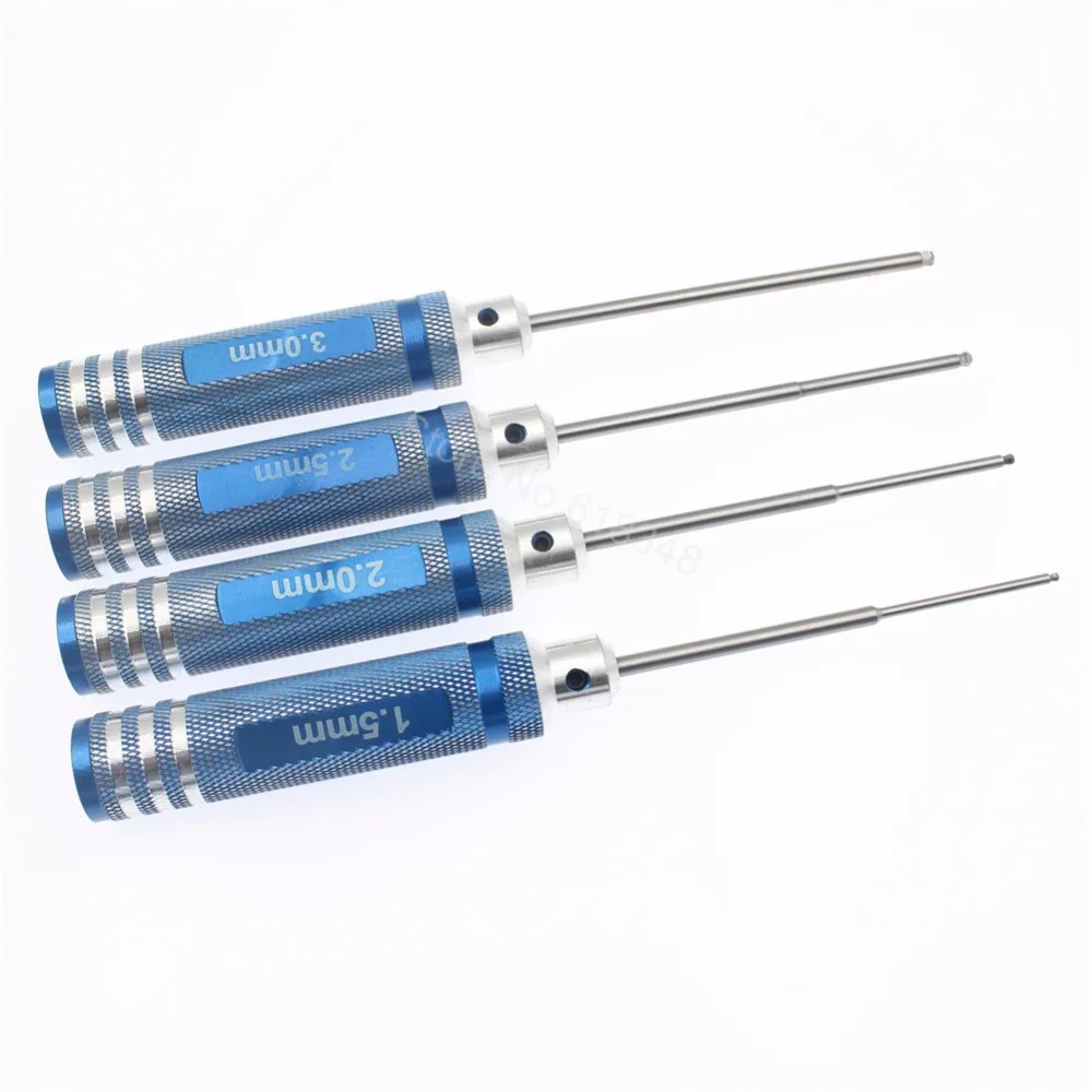 5Sets 4Pcs Lot Ball Tip 1 5mm 2 0mm 2 5mm 3 0mm Hex Screwdrivers Repair