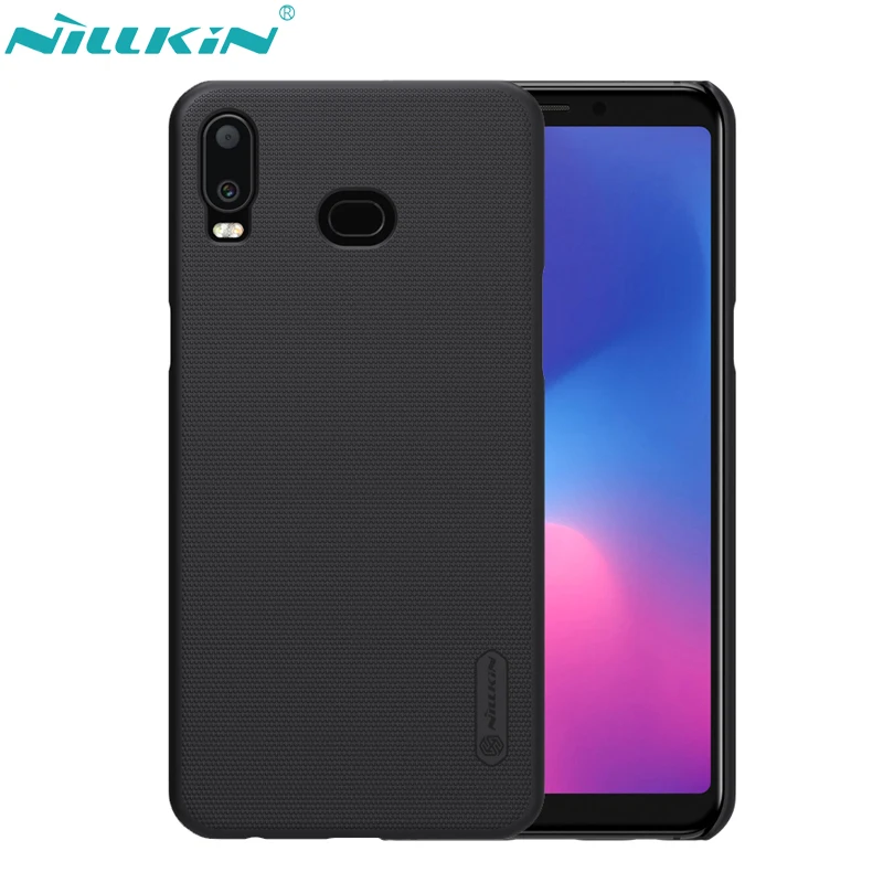 

NILLKIN Mobile Phone Cases for Samsung Galaxy A6S Case Cover Hard PC Shell Frosted Back Cover With HD Screen Protector