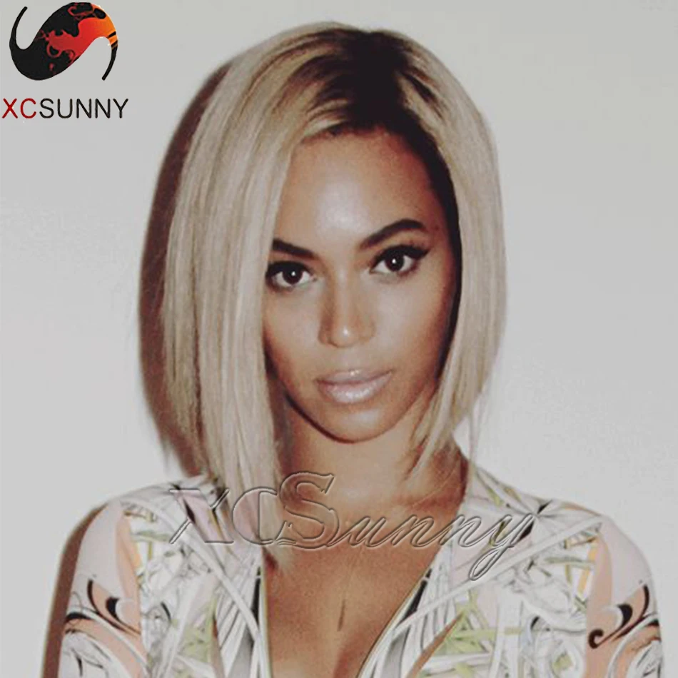 8A brazilian virgin hair Beyonce ombre human hair Bob wig 
