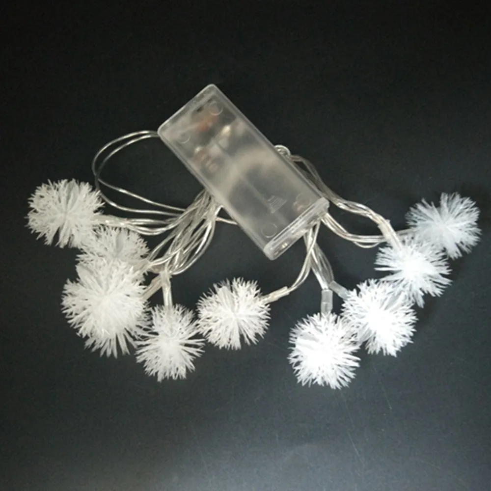 1.5m 10led snowball snowflakes string lights