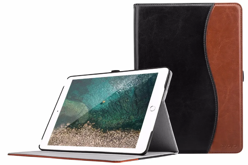 Чехол для iPad 9,7 /, смарт-чехол с мультиуглом обзора Folio Stand с карманом и функцией автоматического пробуждения/сна для iPad