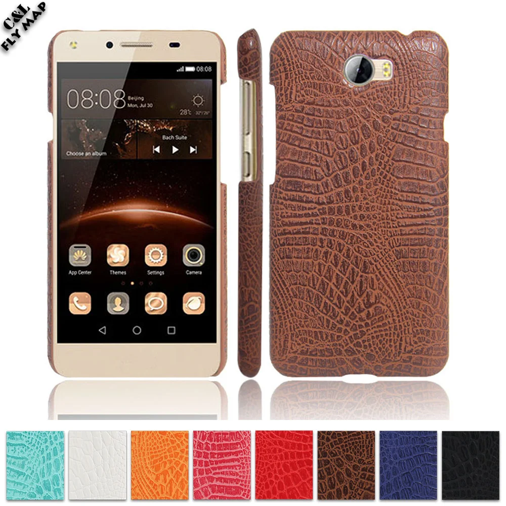 Крокодиловый Чехол для Huawei Y5 II CUN L21 U29 Жесткий ПК Защитный чехол телефона Y 5 Y5II L01 L03