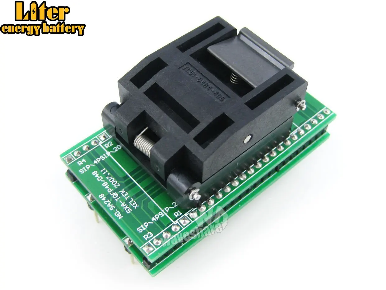 QFP48 к DIP48 IC тестовая розетка программирующий адаптер Yamaichi IC51 0484 806 TQFP48 FQFP48 PQFP48