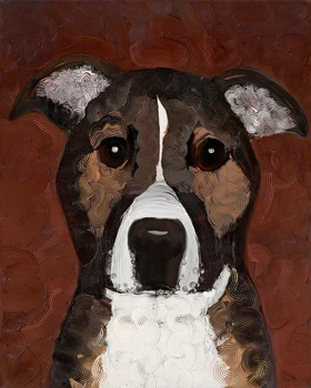 

modern Chinese artist painting scenery landscape picture mural prints on canvas animals cartoon picture cute dog home decoration