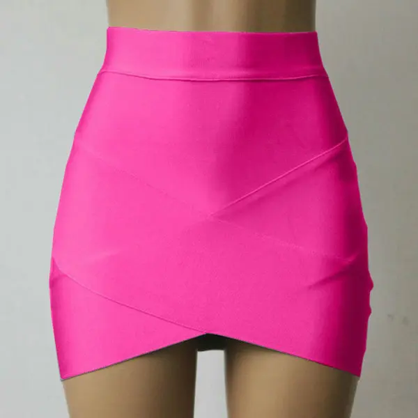 hot pink bodycon skirt