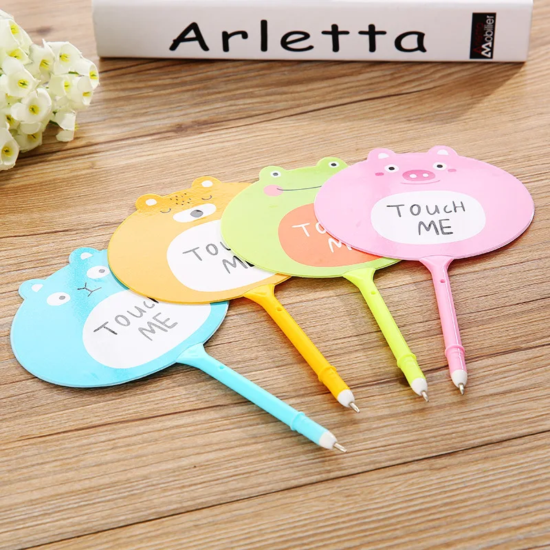 

Free ship!1lot=36pc!Children's gift /cute cartoon bear fan pen /plastic ball pen/ creative stationery student prize