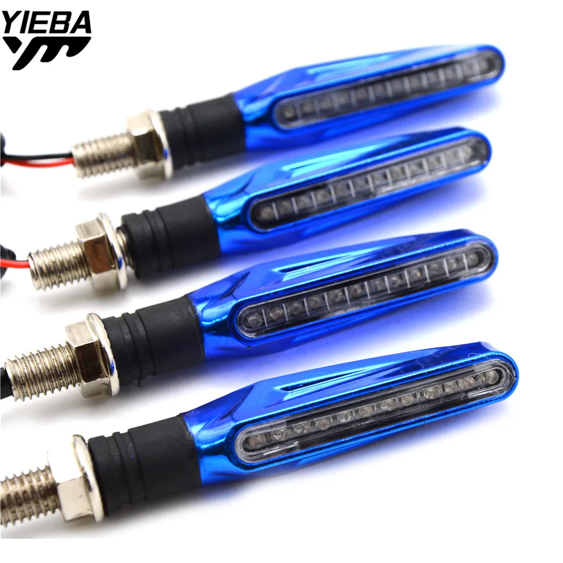 1Pair Universal 12 LED Motorcycle Turn Signal Indicators Lights For kawasaki KDX250SR ktm FREERIDE 250R 530XC-W/XCR-W/EXC-R/EXC