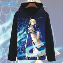 Japón del Anime Fate de Cosplay del Anime de lechuga romana Vestidos Saber 3D impreso jerseys Harajuku hombres mujeres pareja trajes