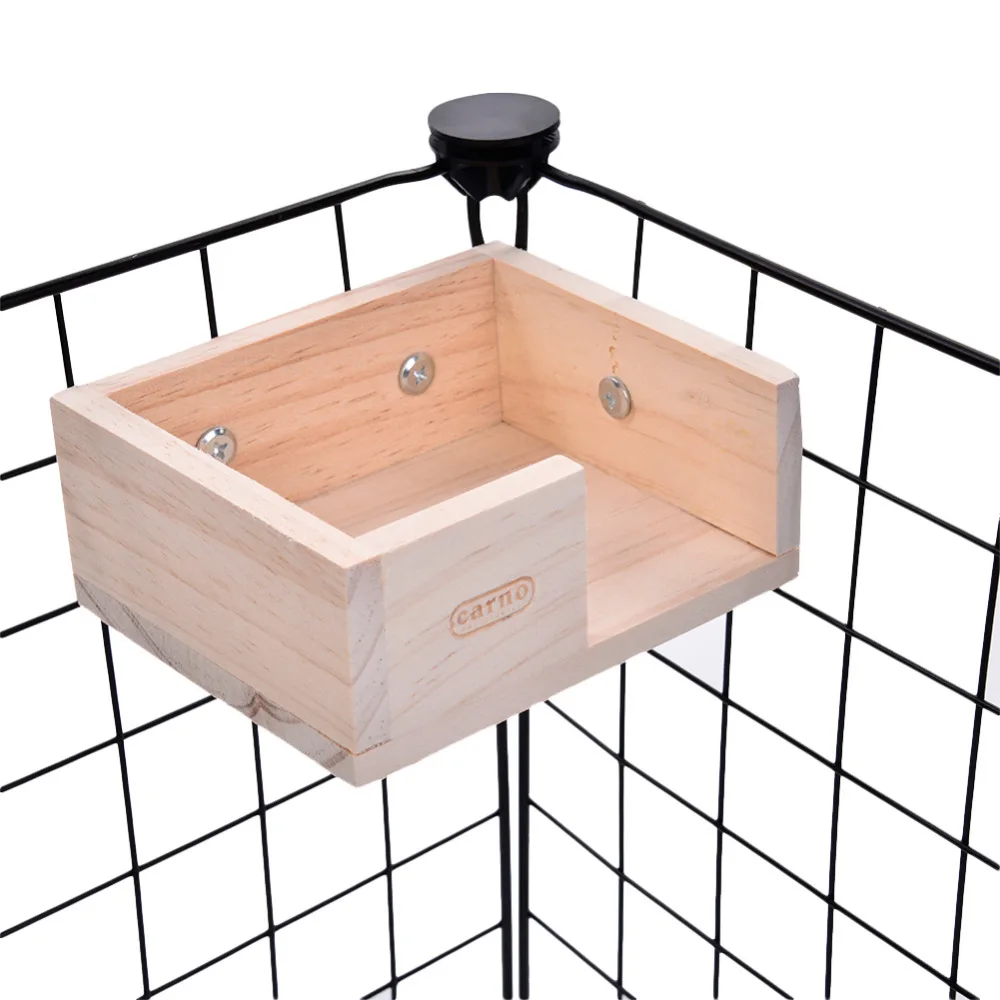 

Suspension Hanging Wooden Hamster Lookout Platform small pet house squirrel toy Guinea pig Chinchilla ferret rabbit stage supply