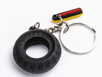 

50pcs/lot Creative Mini Rubber Car Tyre Key Chain Motorcycle Key Ring Tire Keyring Keychain Rubber Auto Car Key Holder Wholesale
