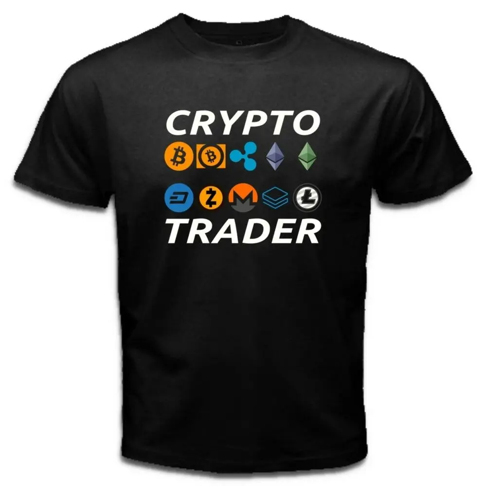 

2019 Fashion Crypto Trader Litecoin Bitcoin Ethereum Currency Cryptocurrency Tee T-Shirt Unisex Tee