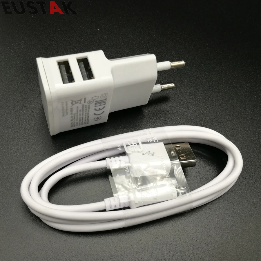 Eustak 5 فولت 2a usb شاحن الجدار شاحن لسامسونج غالاكسي s3 s4 s5 هواوي xiaomi meizu lg سوني الهاتف المحمول شاحن الاتحاد الأوروبي التوصيل