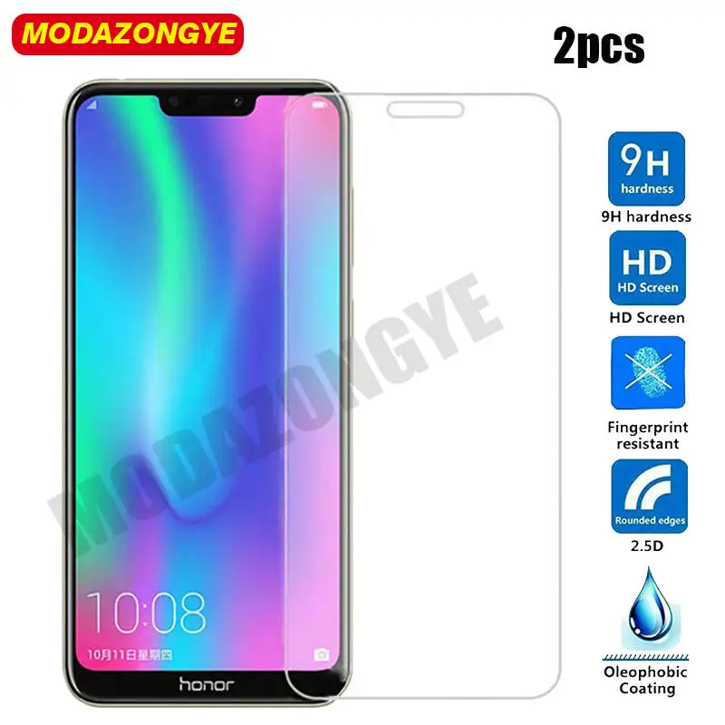 

2pcs Tempered Glass Huawei Honor 8C Screen Protector Huawei Honor 8C 8 C BKK-L21 BKK L21 Honor8C Glass Protective Film 6.26 inch