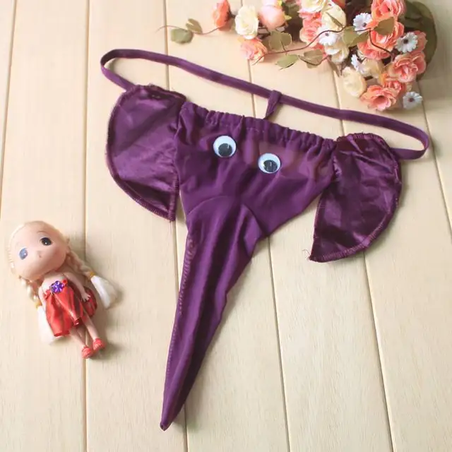 New low waist Sexy Men's Elephant Underwear g strings Underpants sexy
