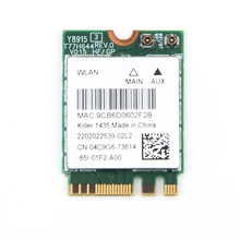 Двухдиапазонный Bigfoot Killer wireless-AC 1435 Atheros QCNFA344A Killer 1435 802.11ac Wifi Bluetooth 4,1 M.2 карта лучше BCM94352Z