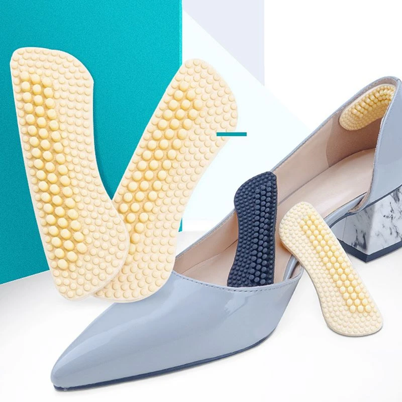 Multicolor Suit 48 Pcs Heel Cushion Pads for Women Heel Shoe Grips Liner Self-Adhesive Shoe Insoles Non-Slip Rubber Adhesive Sole Protector No Slip on Bottom of Shoes Cushion Foot Care Protector